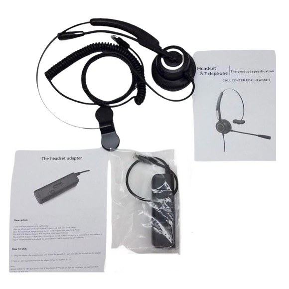 NIB TRIPRO 4-Pin RJ9 Telephone Headset for Landline Desk Phones (H510-RJ) - Picture 1 of 11